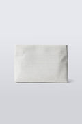 XL Pouch - White Matte Croco