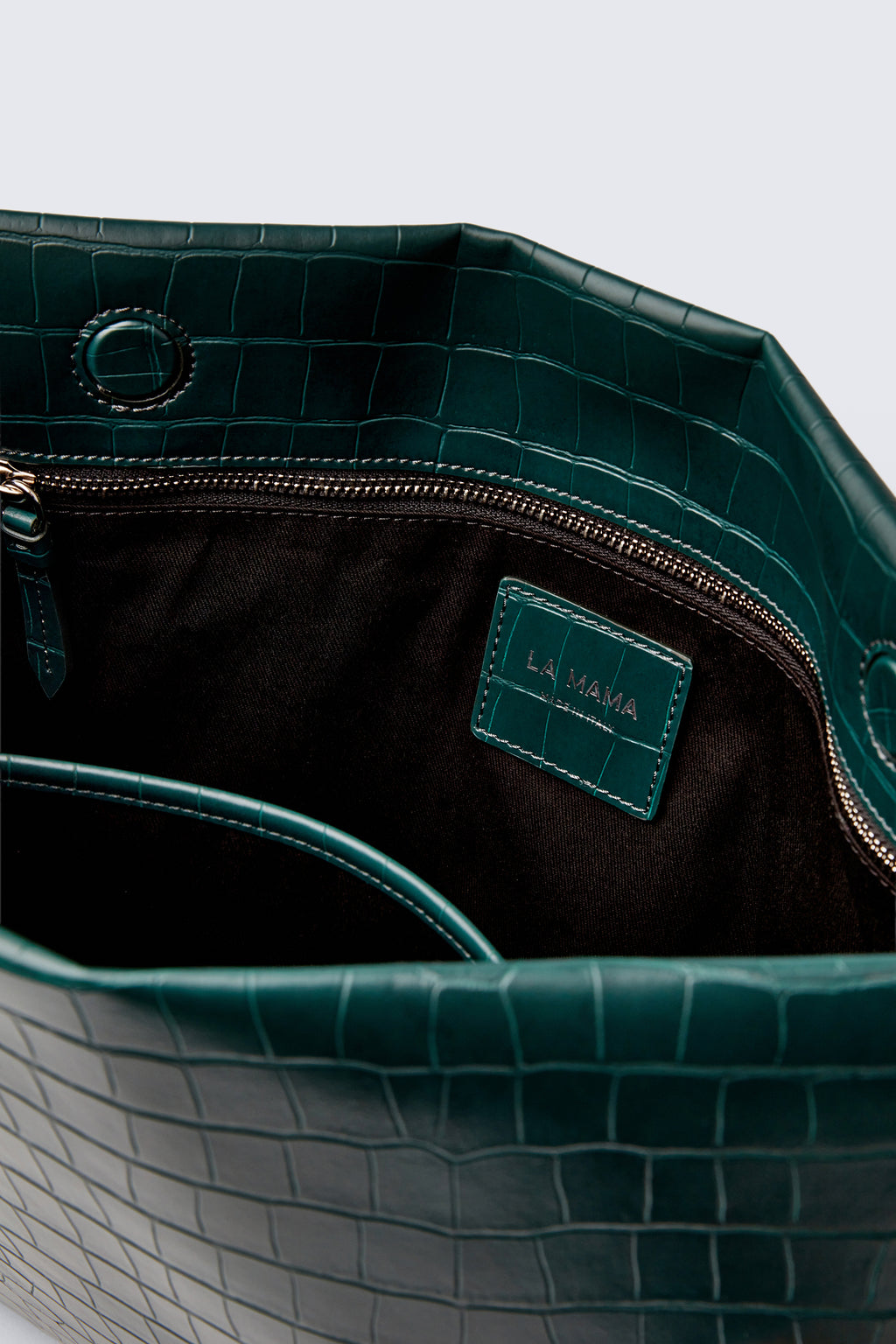 XXL Pouch - Green Matte Croco