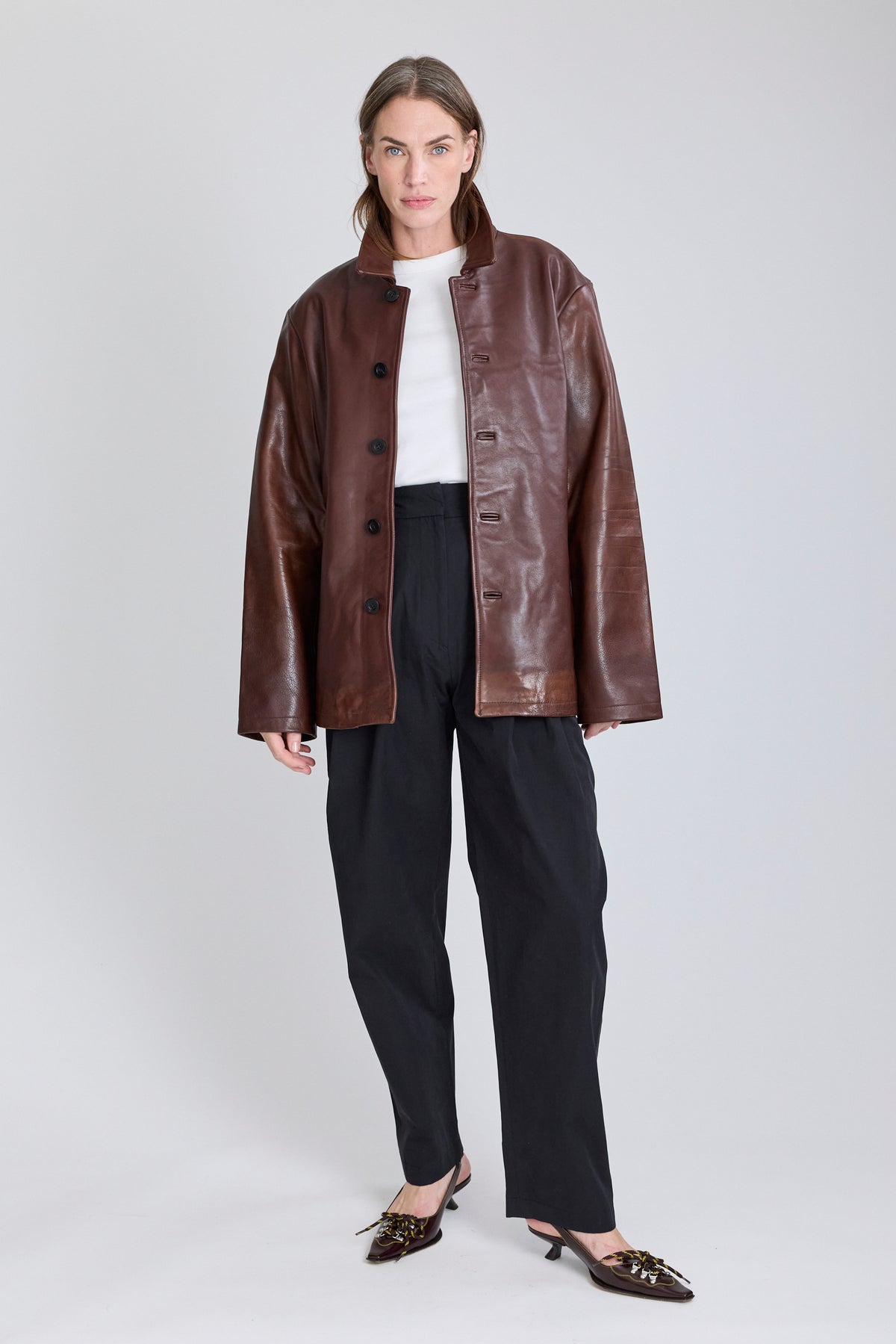 Landau Leather Slim Fit Jacket