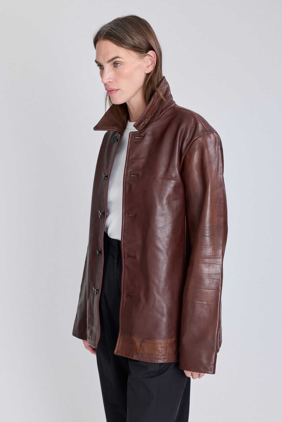 Landau Leather Slim Fit Jacket