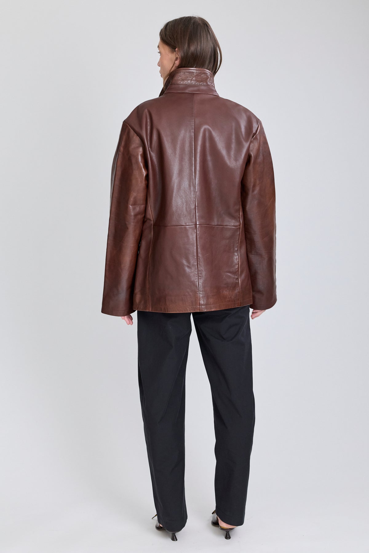 Landau Leather Slim Fit Jacket