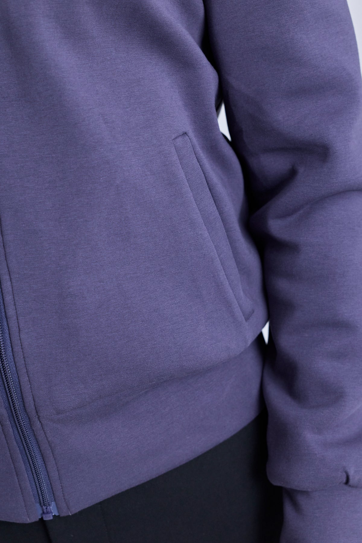 Reversible High-Neck Zip Jersey Jacket