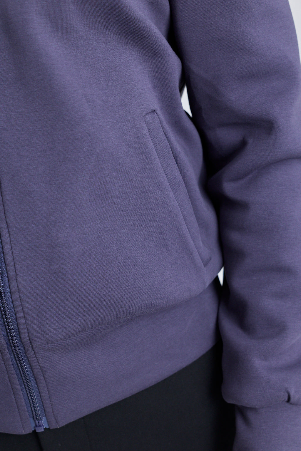 Reversible High-Neck Zip Jersey Jacket