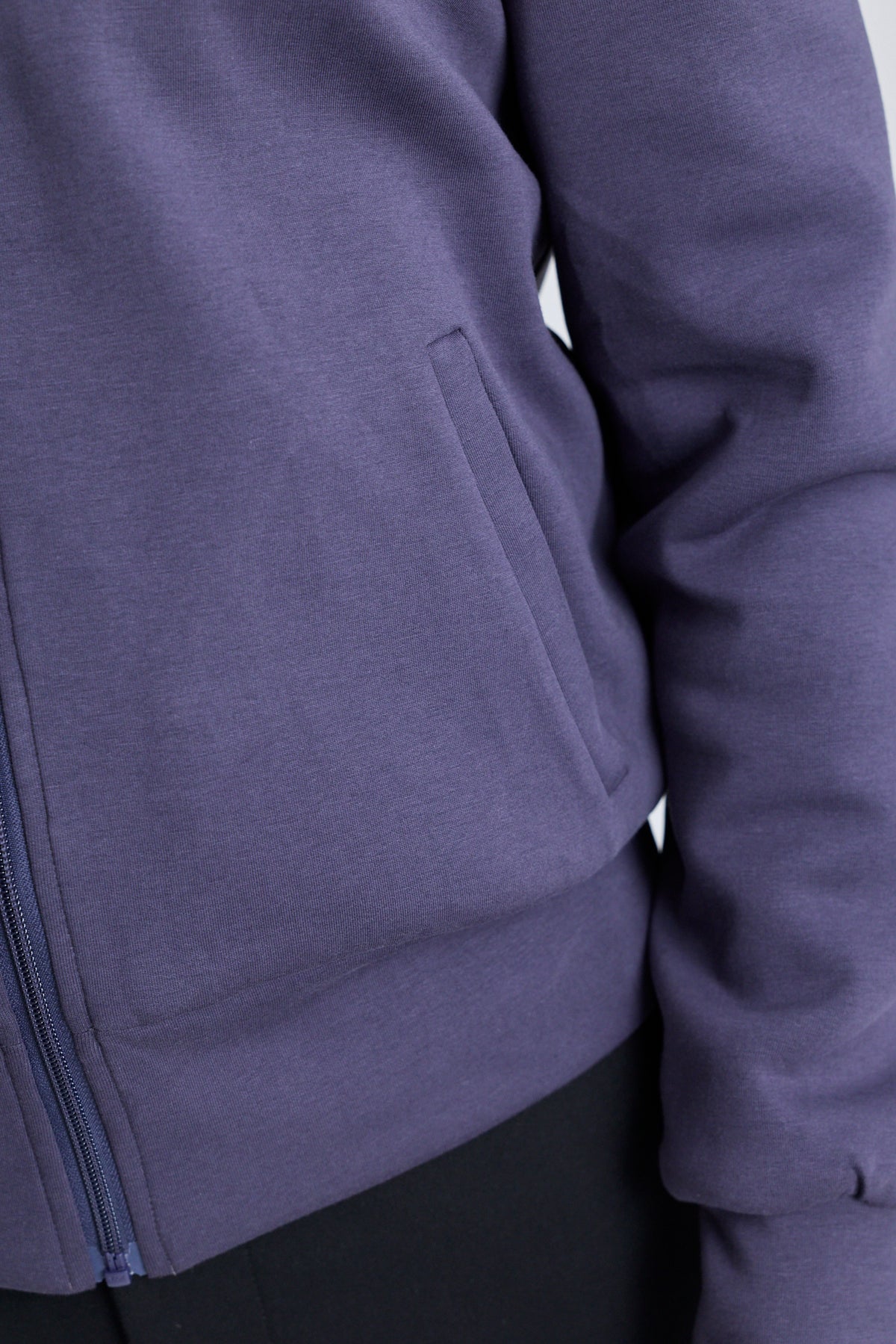 Reversible High-Neck Zip Jersey Jacket