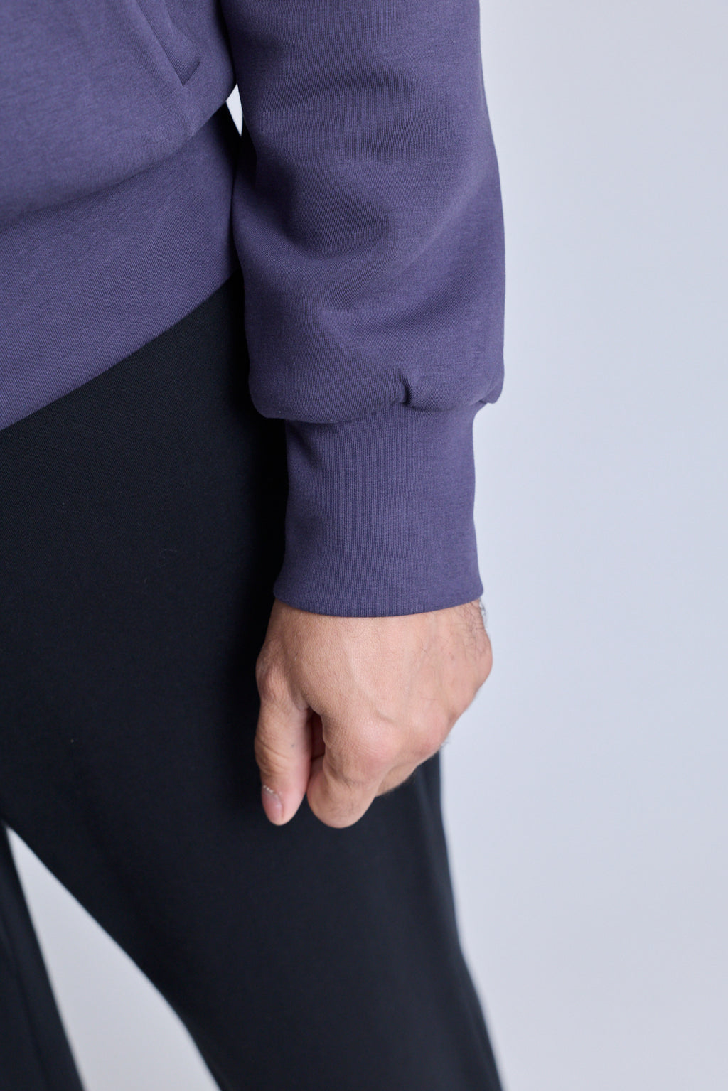 Reversible High-Neck Zip Jersey Jacket