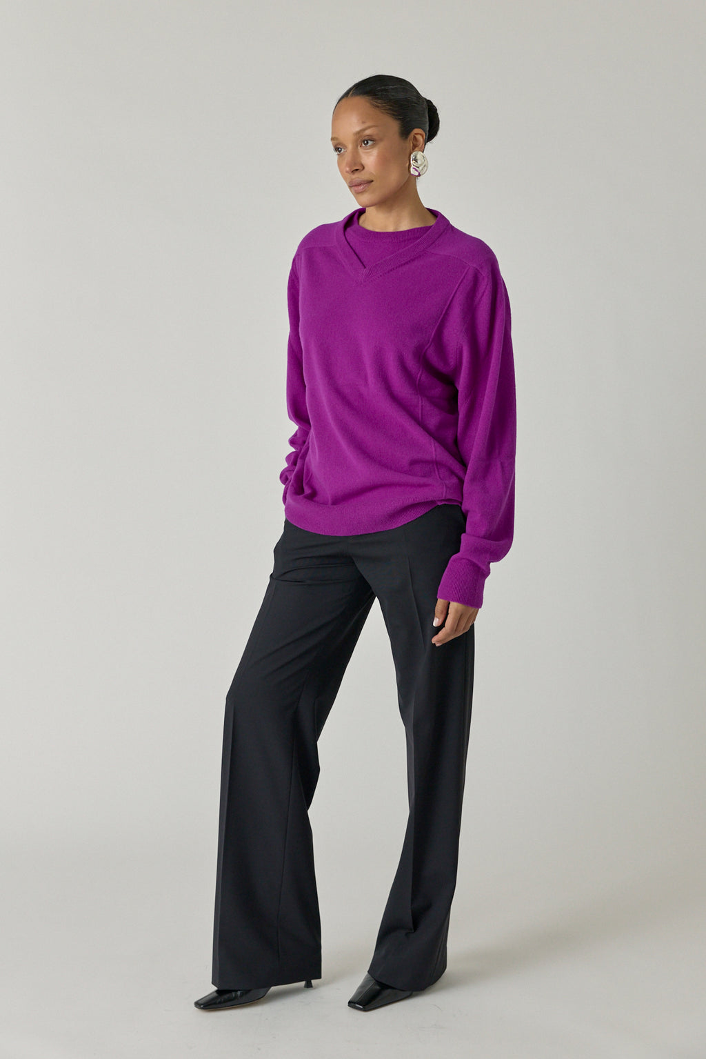 Col V Col Rond Sweater