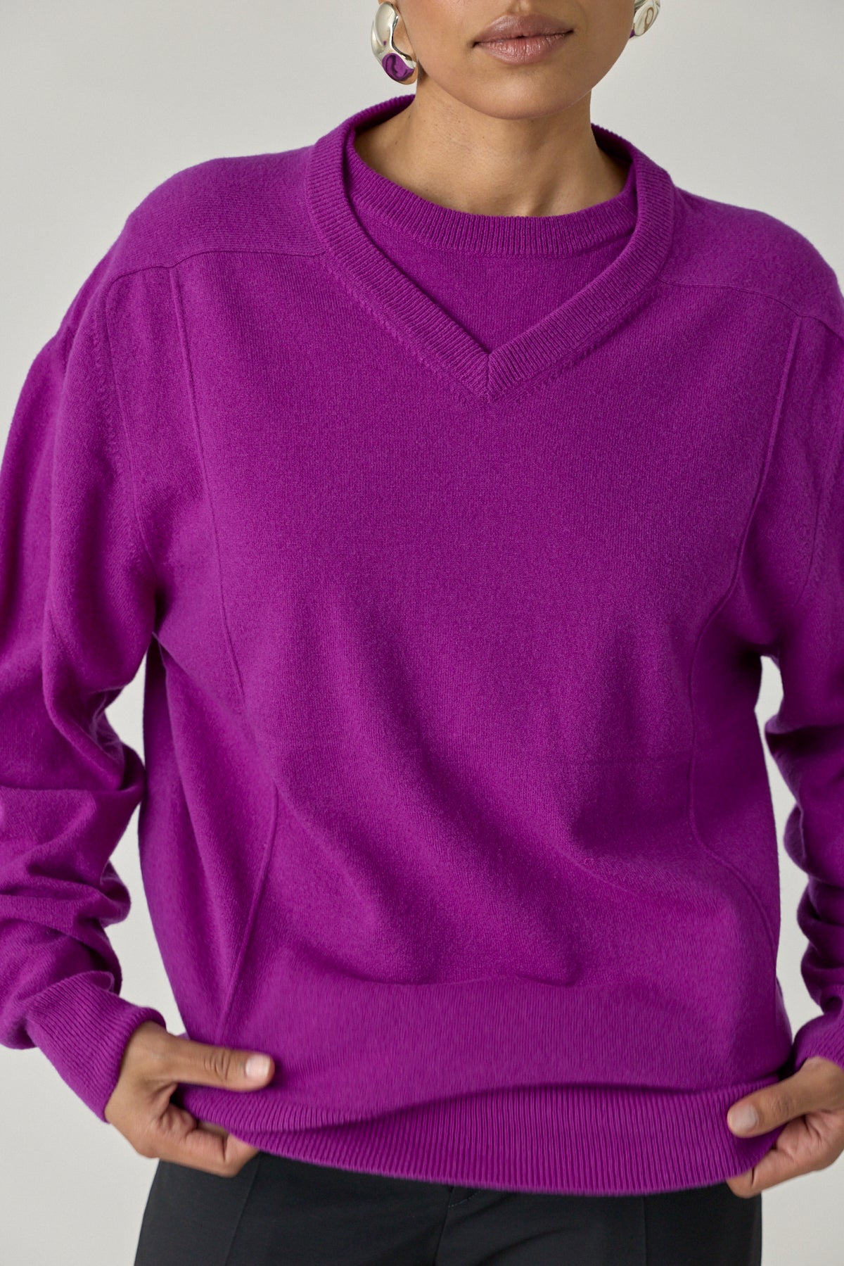 Col V Col Rond Sweater