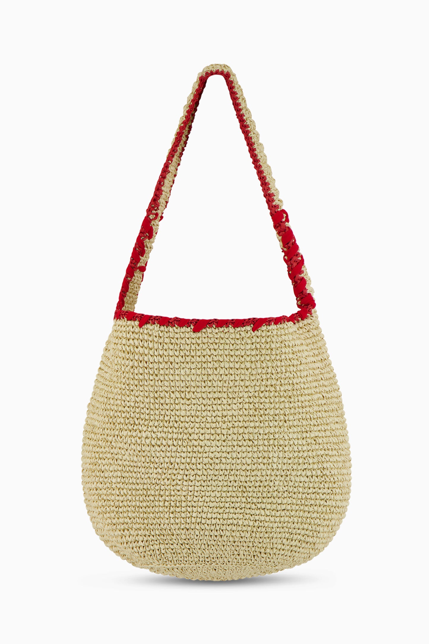 Logo Straw Shopping Bag