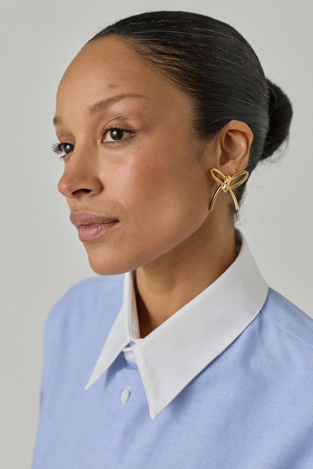 Metal Bow Earrings