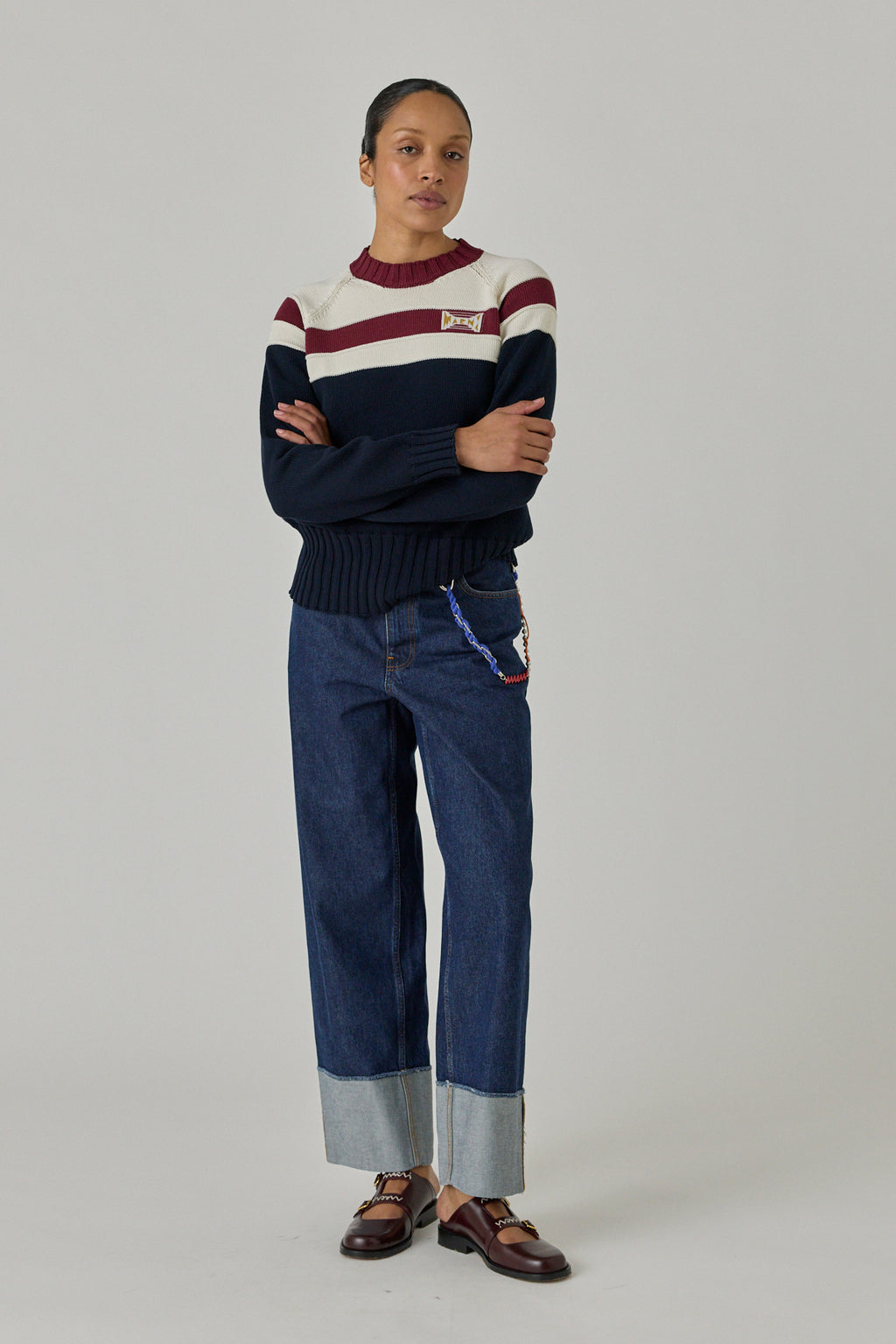 Inside Out Denim Trouser