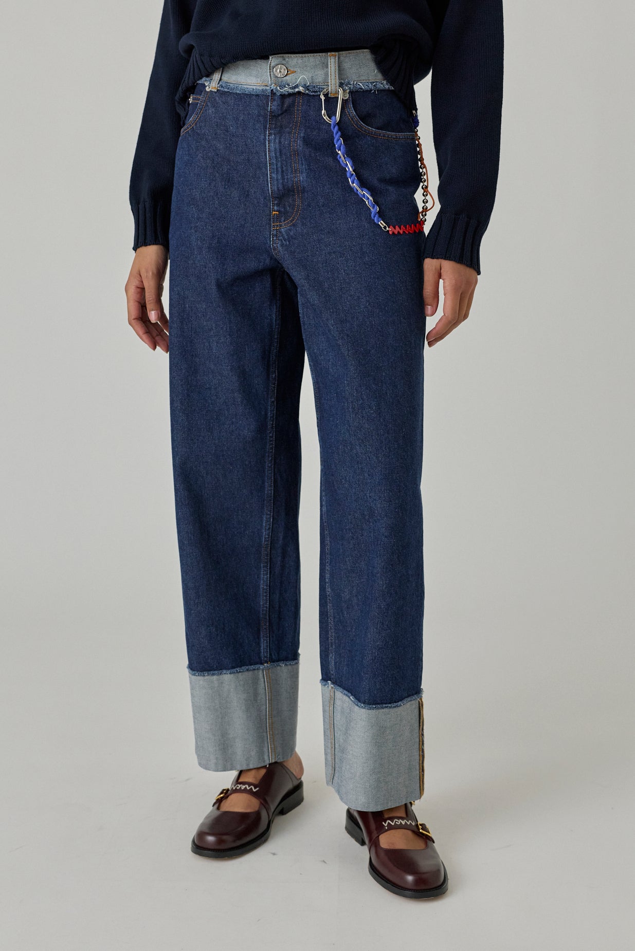 Inside Out Denim Trouser