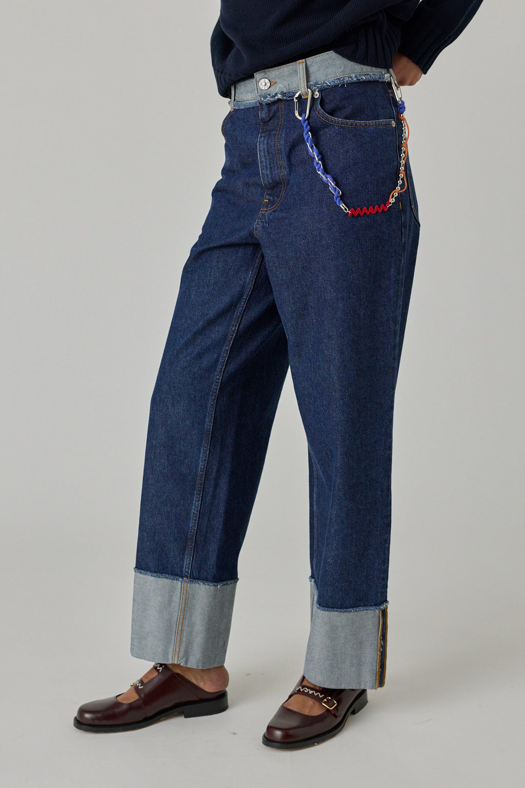 Inside Out Denim Trouser