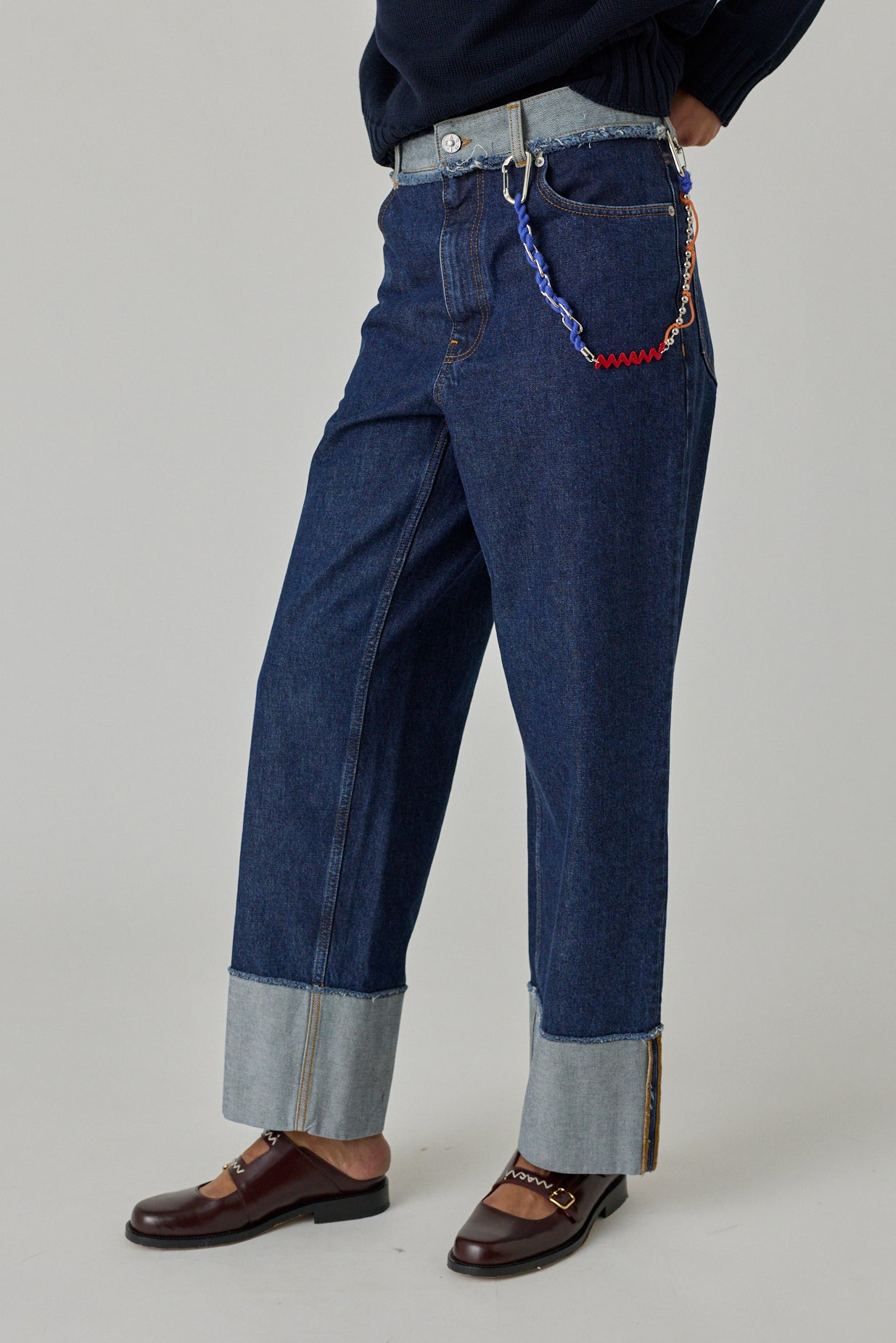 Inside Out Denim Trouser