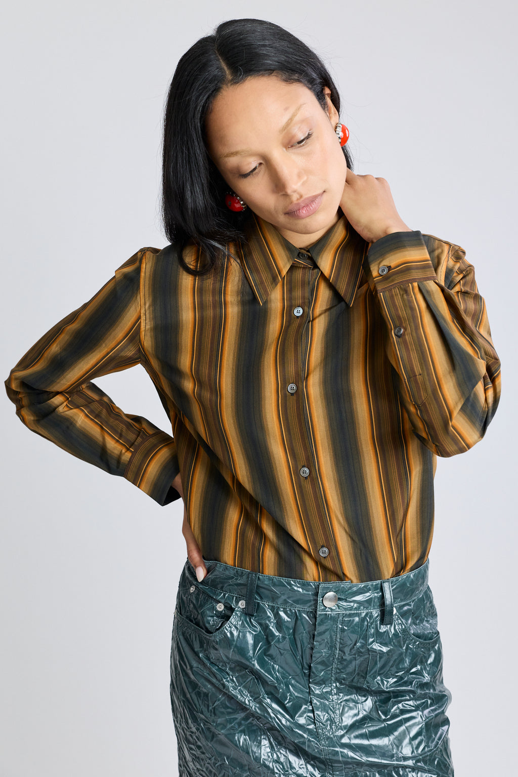 Silk Stripe Degradé Shirt