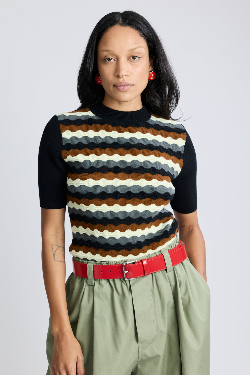 3D Wave Wool Jumper