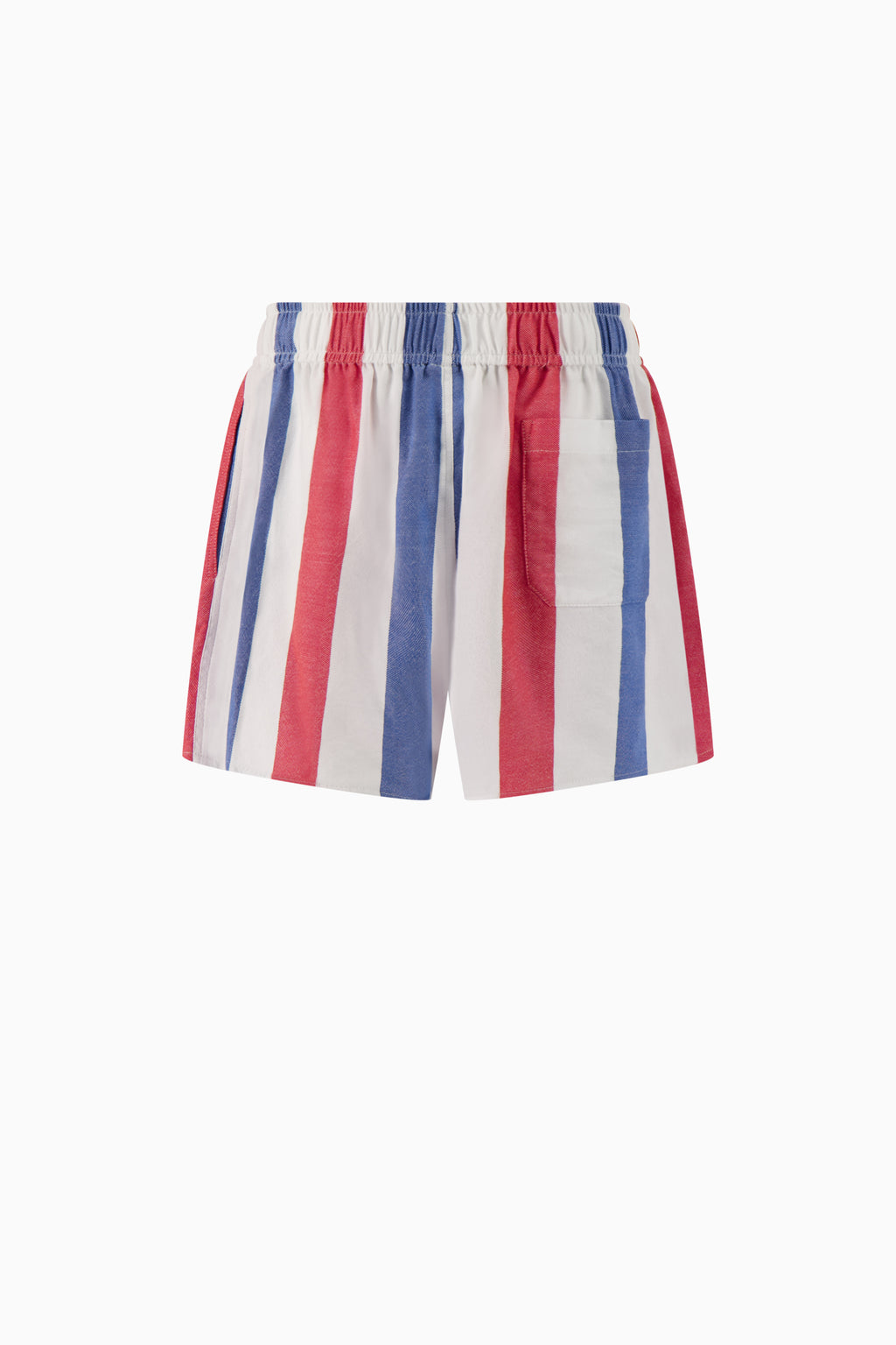 The High Waisted Short - Blue/Red Stripe