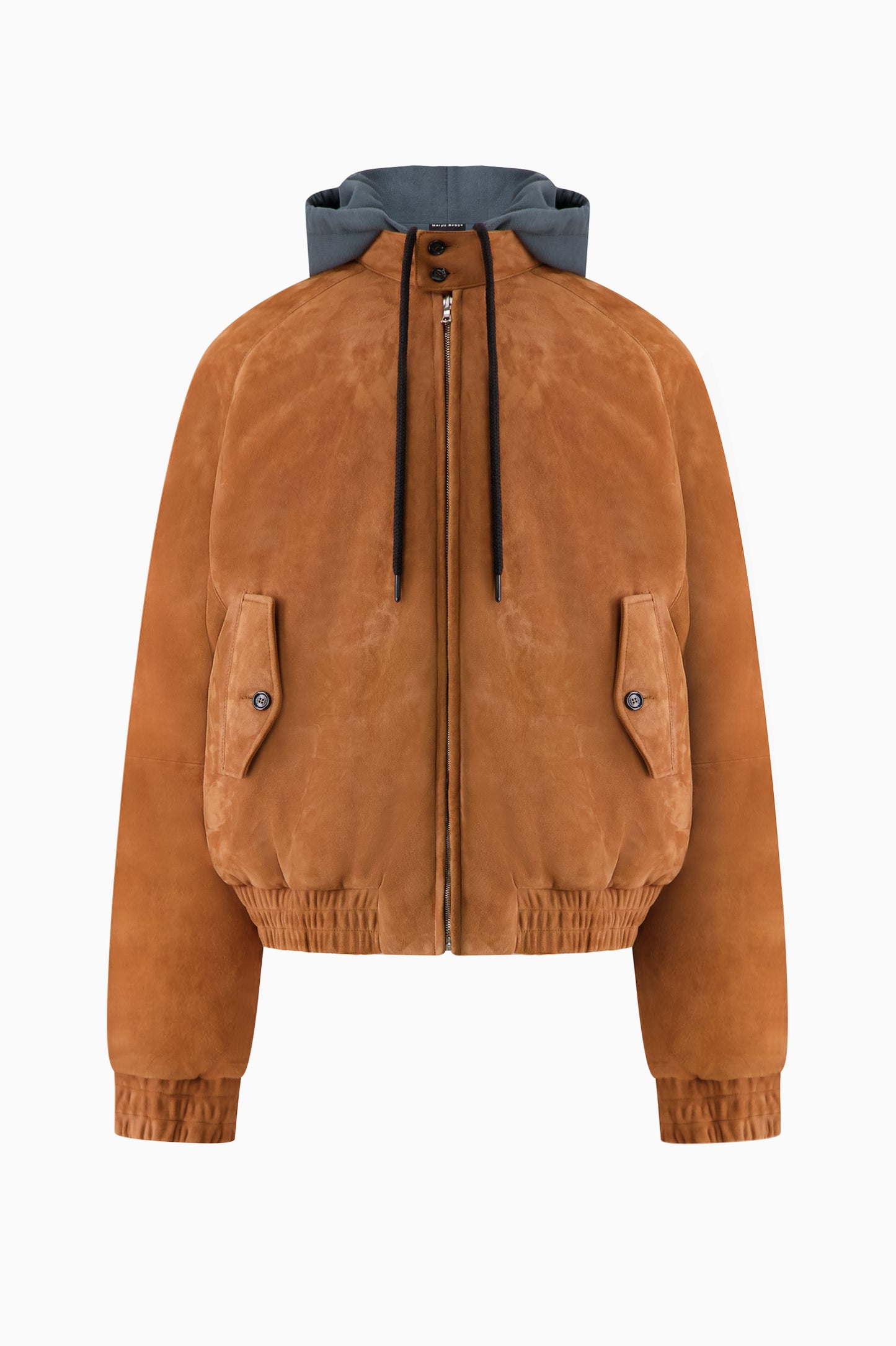 Bomber with Detachable Hood - Brown