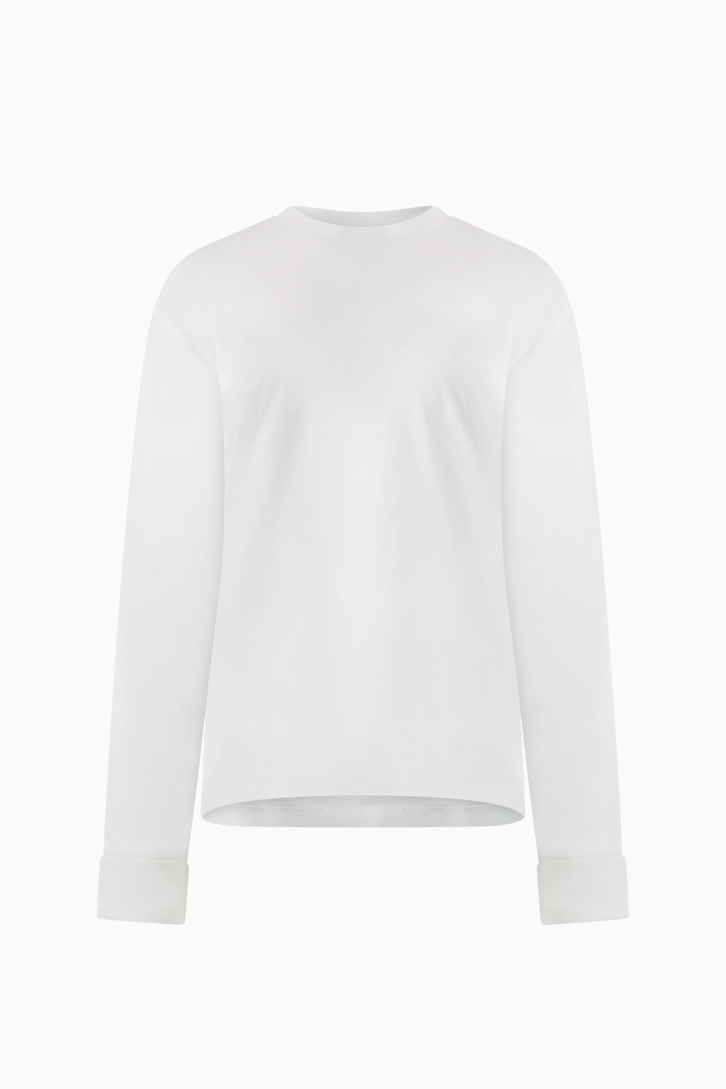 T-Shirt with Shirting Sleeves - White