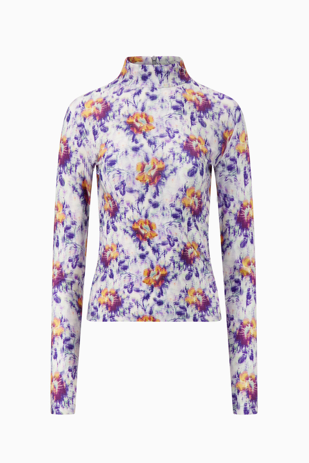 Mock Neck Long Sleeve T-Shirt
