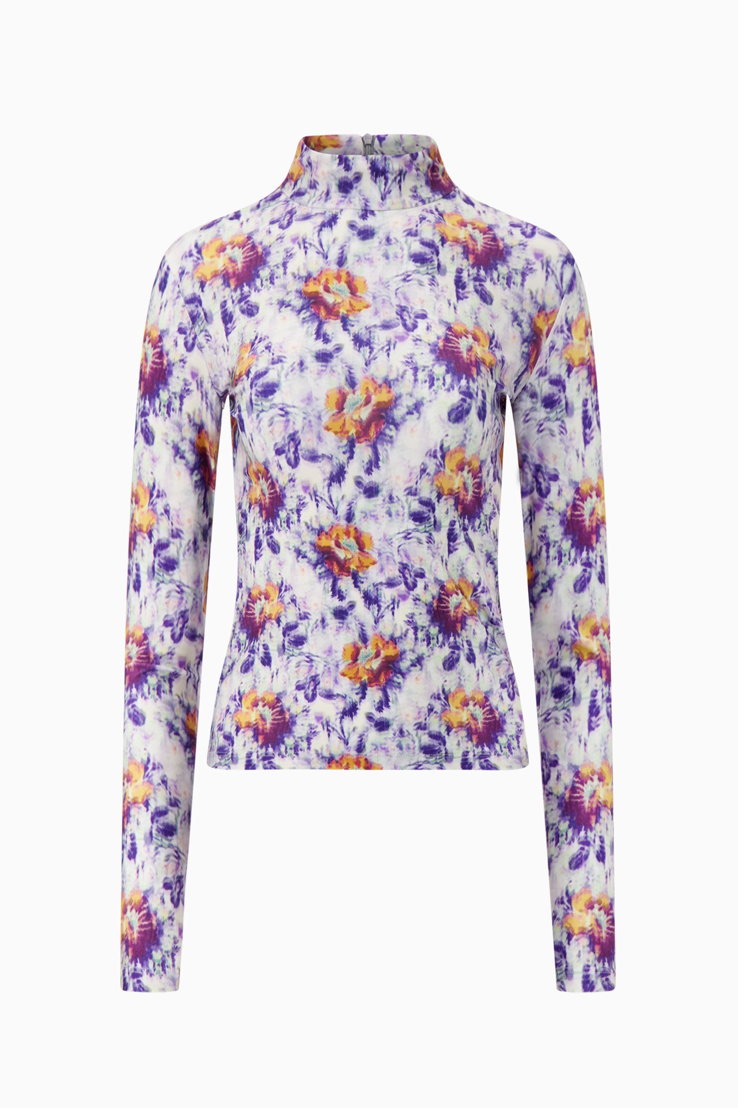 Mock Neck Long Sleeve T-Shirt