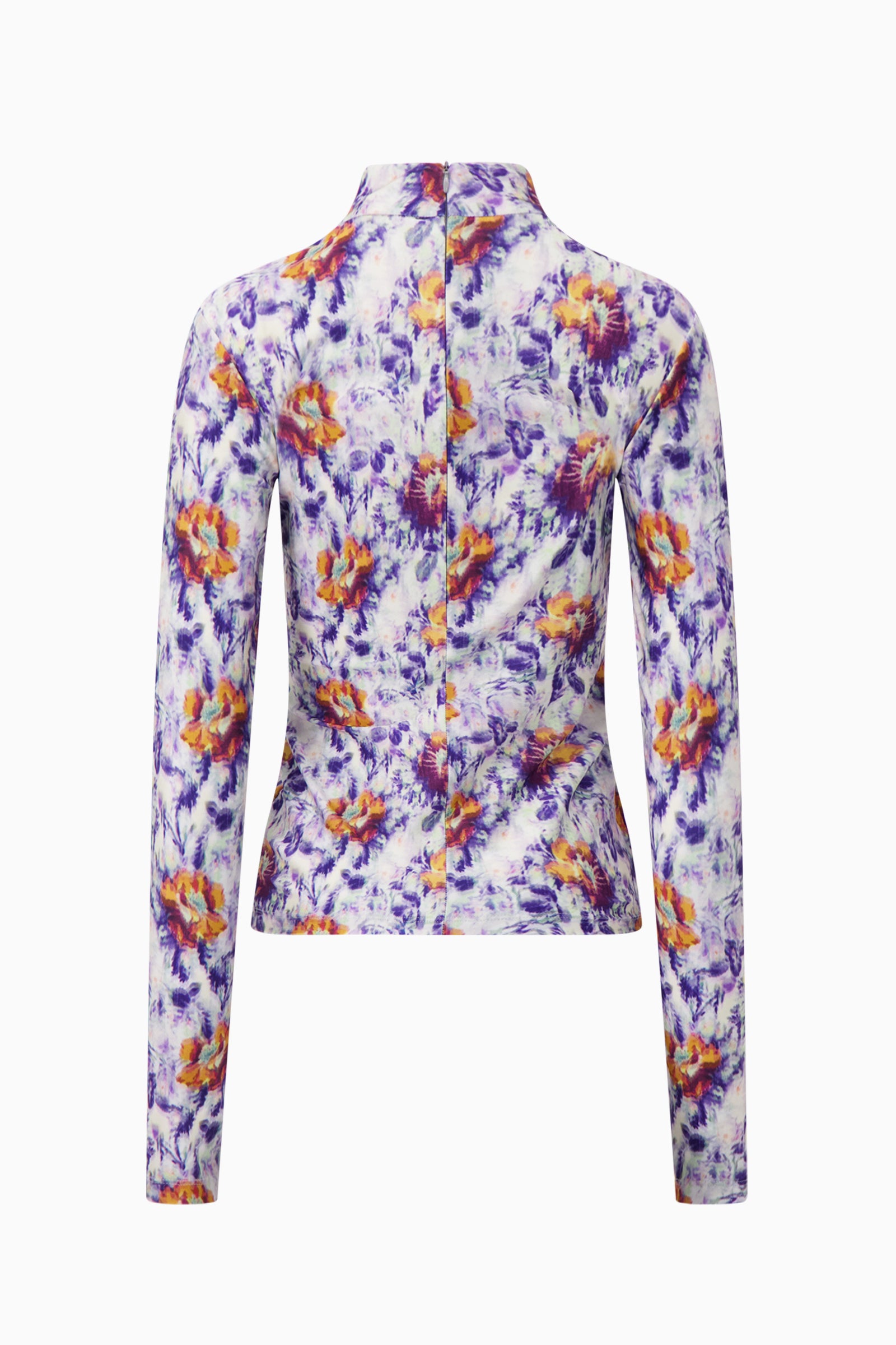 Mock Neck Long Sleeve T-Shirt
