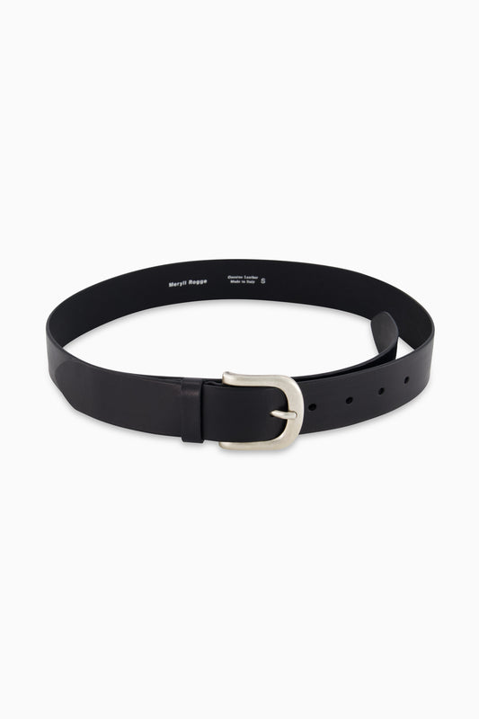 Plain Double Tip Belt - Black