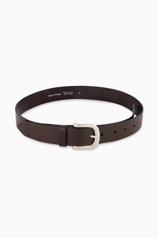Plain Double Tip Belt - Brown