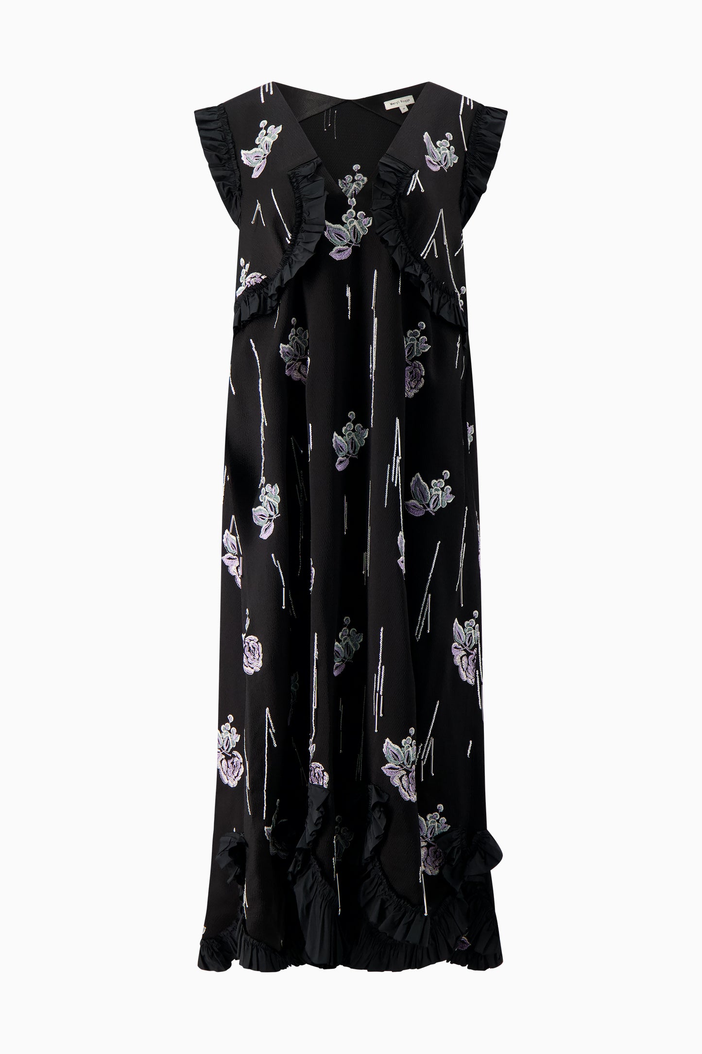 Long Embroidered Maxi Dress