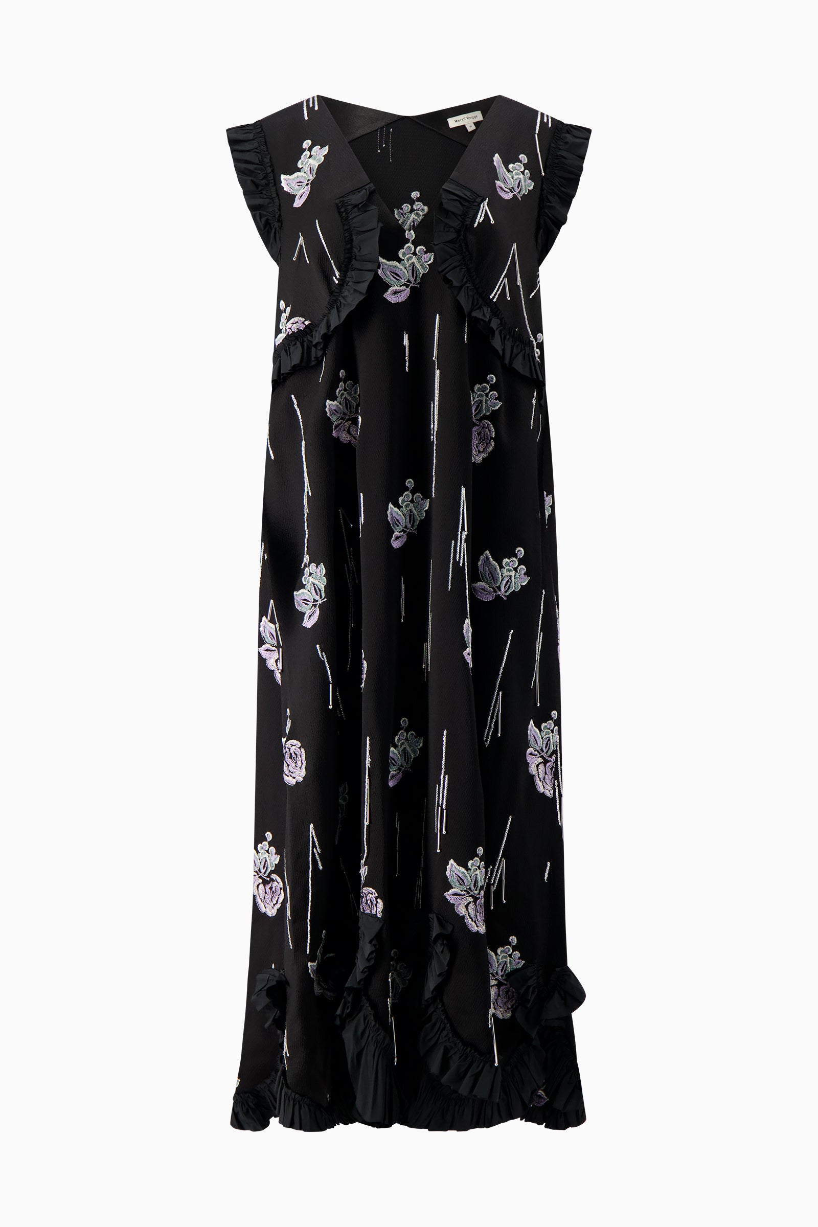 Long Embroidered Maxi Dress