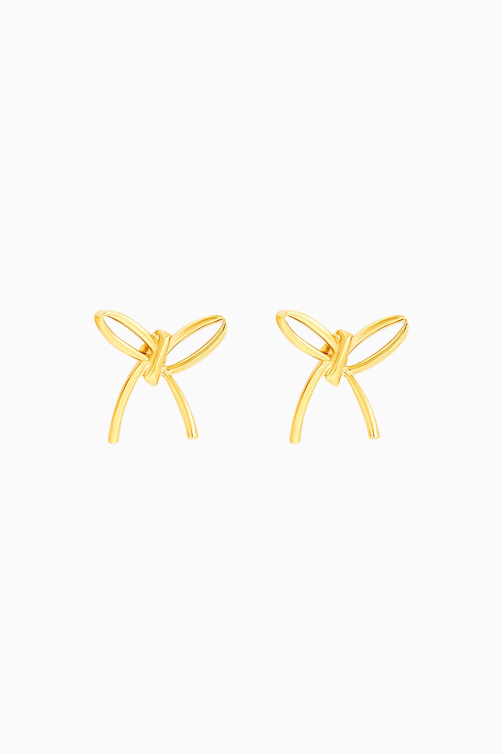Metal Bow Earrings