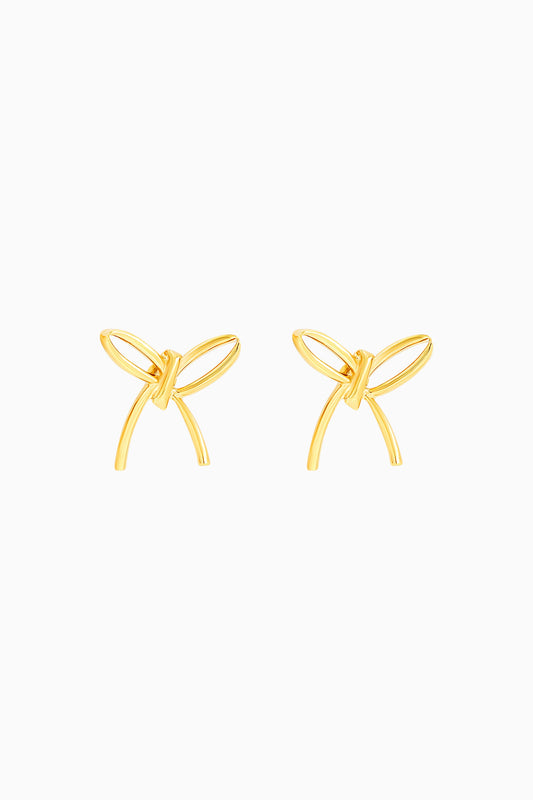 Metal Bow Earrings
