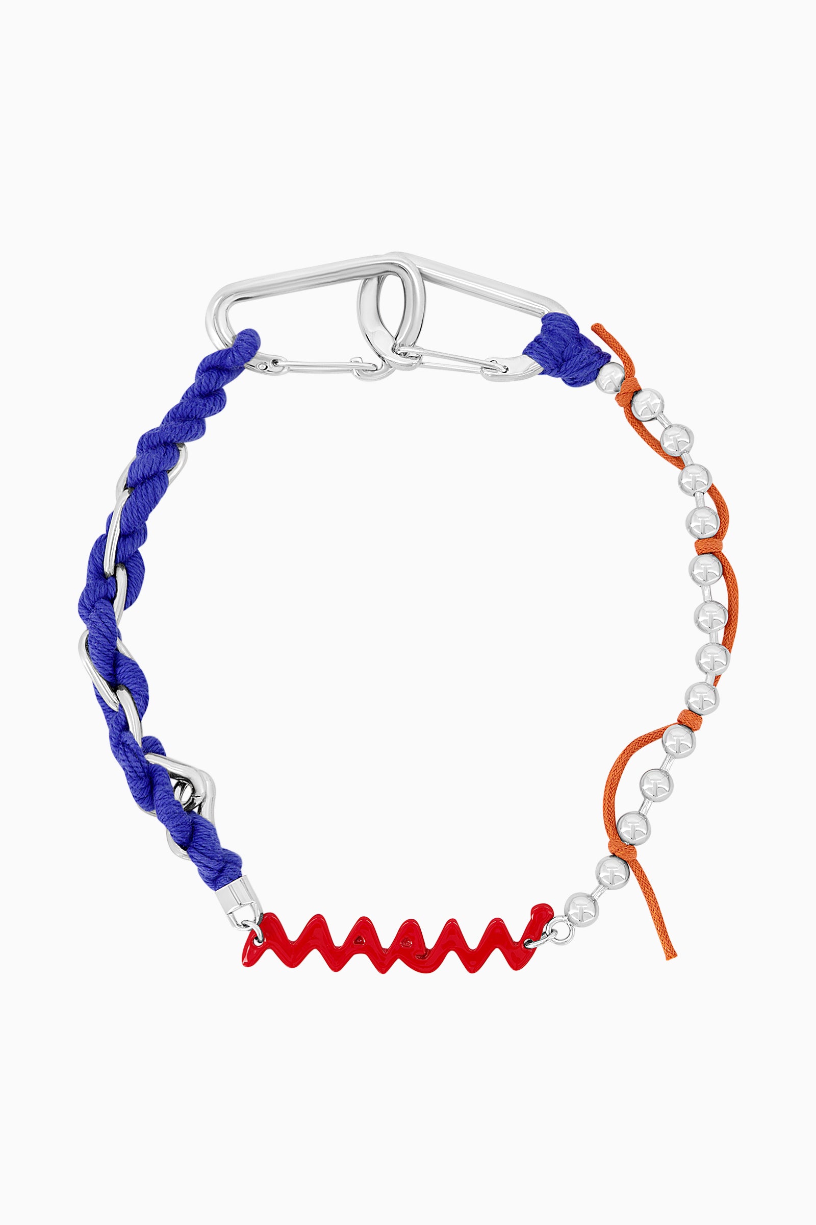 Metal and Cotton Chain Charm