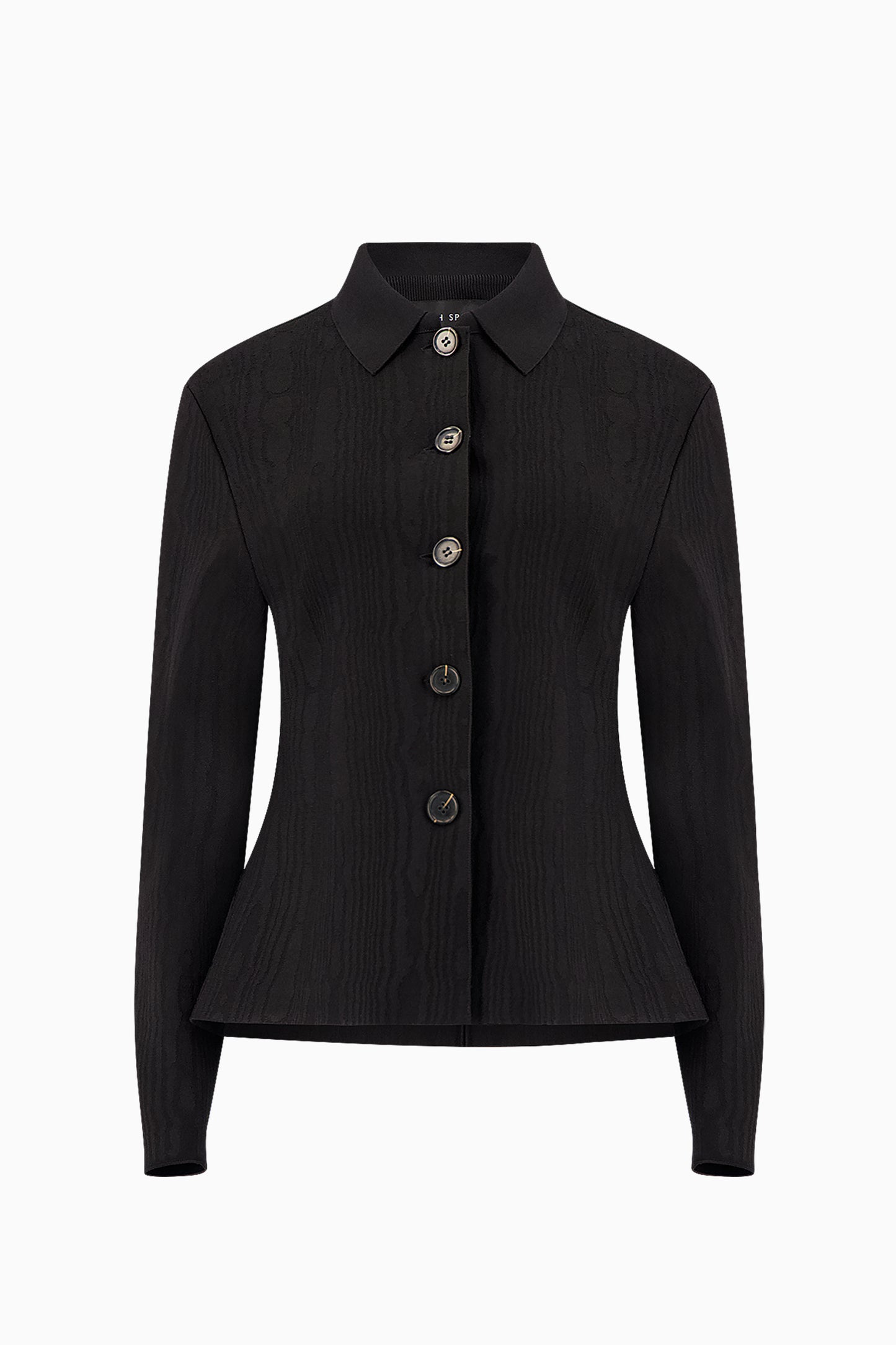 Moire Oliver Jacket - Black