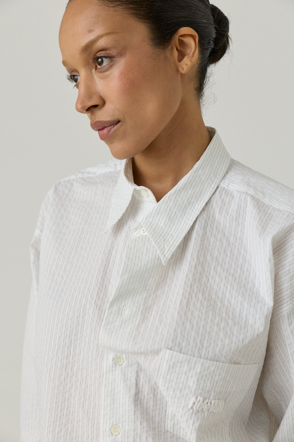 Classic Twisted Shirt - Pin stripe