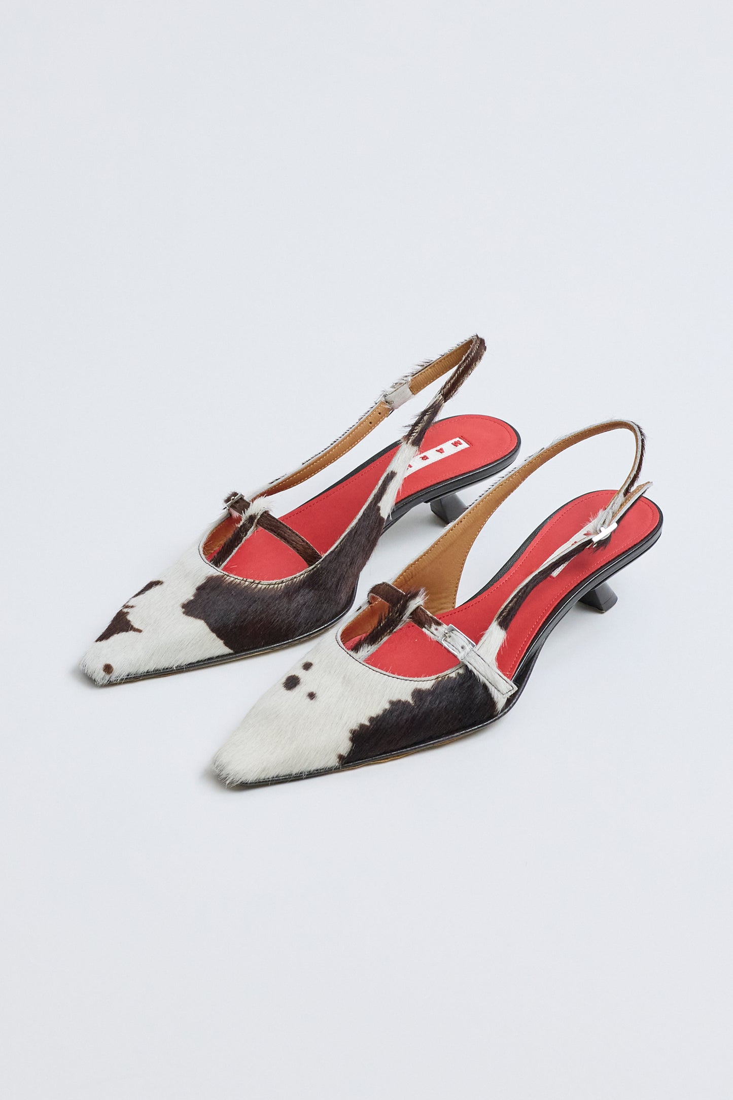 Cow Ponyhair Slingback Pump