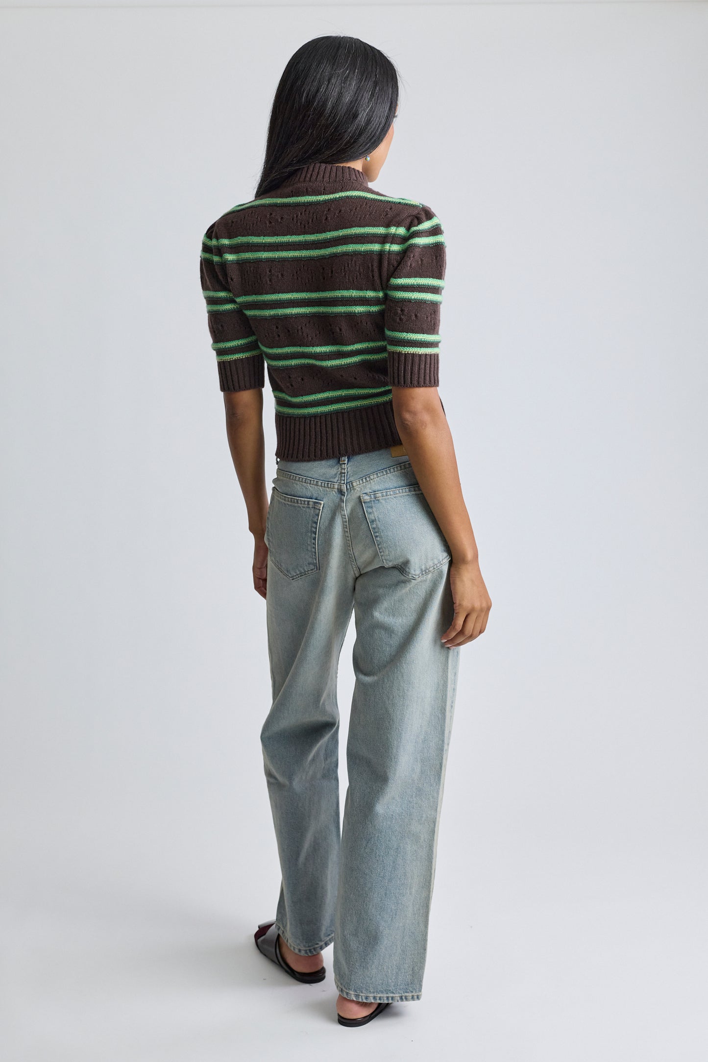 Cashmere 3D Stripe Sweater