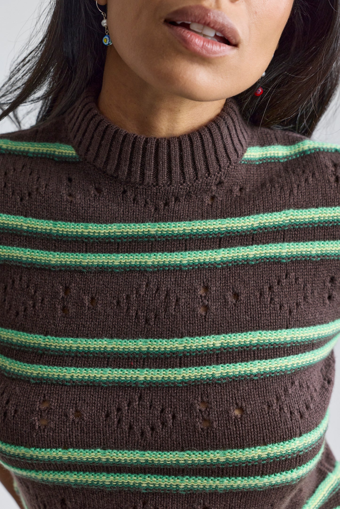 Cashmere 3D Stripe Sweater