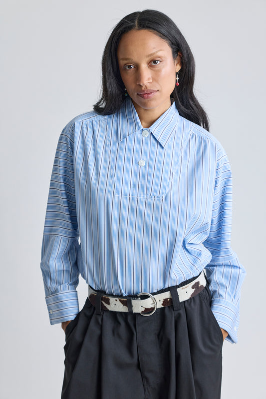 Striped Poplin Shirt