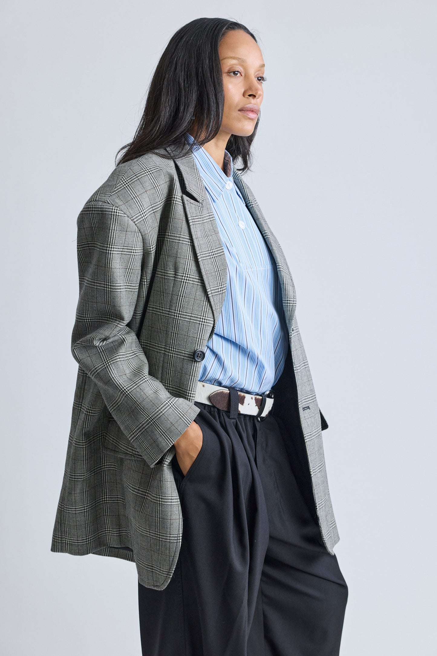 Prince Of Wales Oversized Blazer