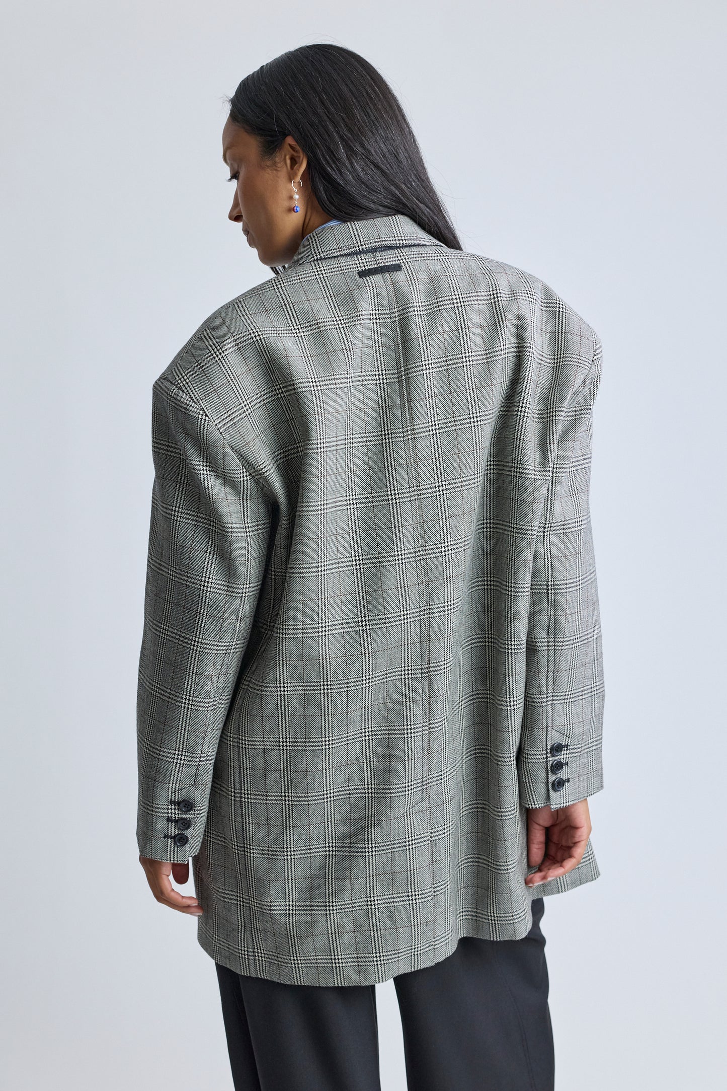Prince Of Wales Oversized Blazer