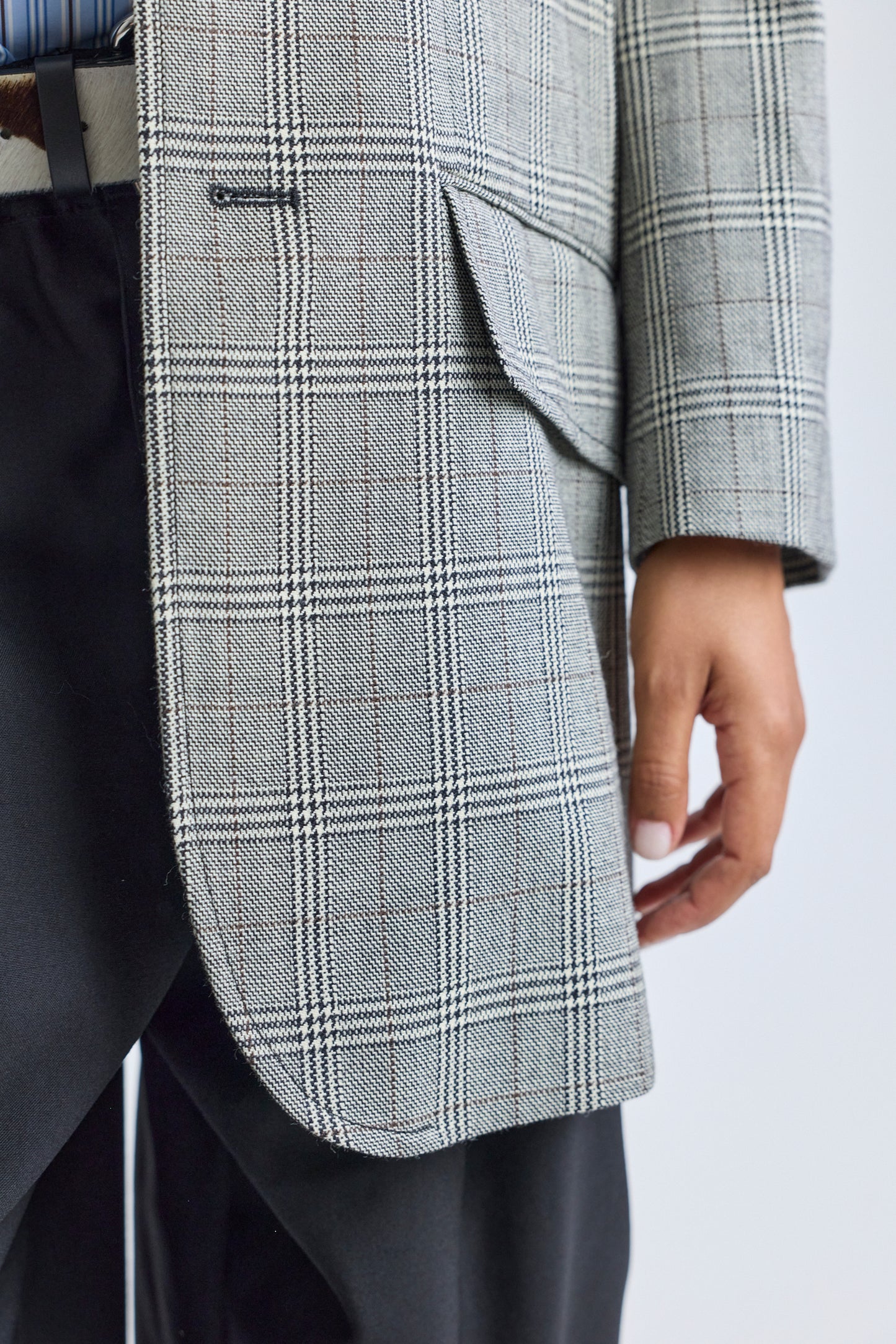Prince Of Wales Oversized Blazer