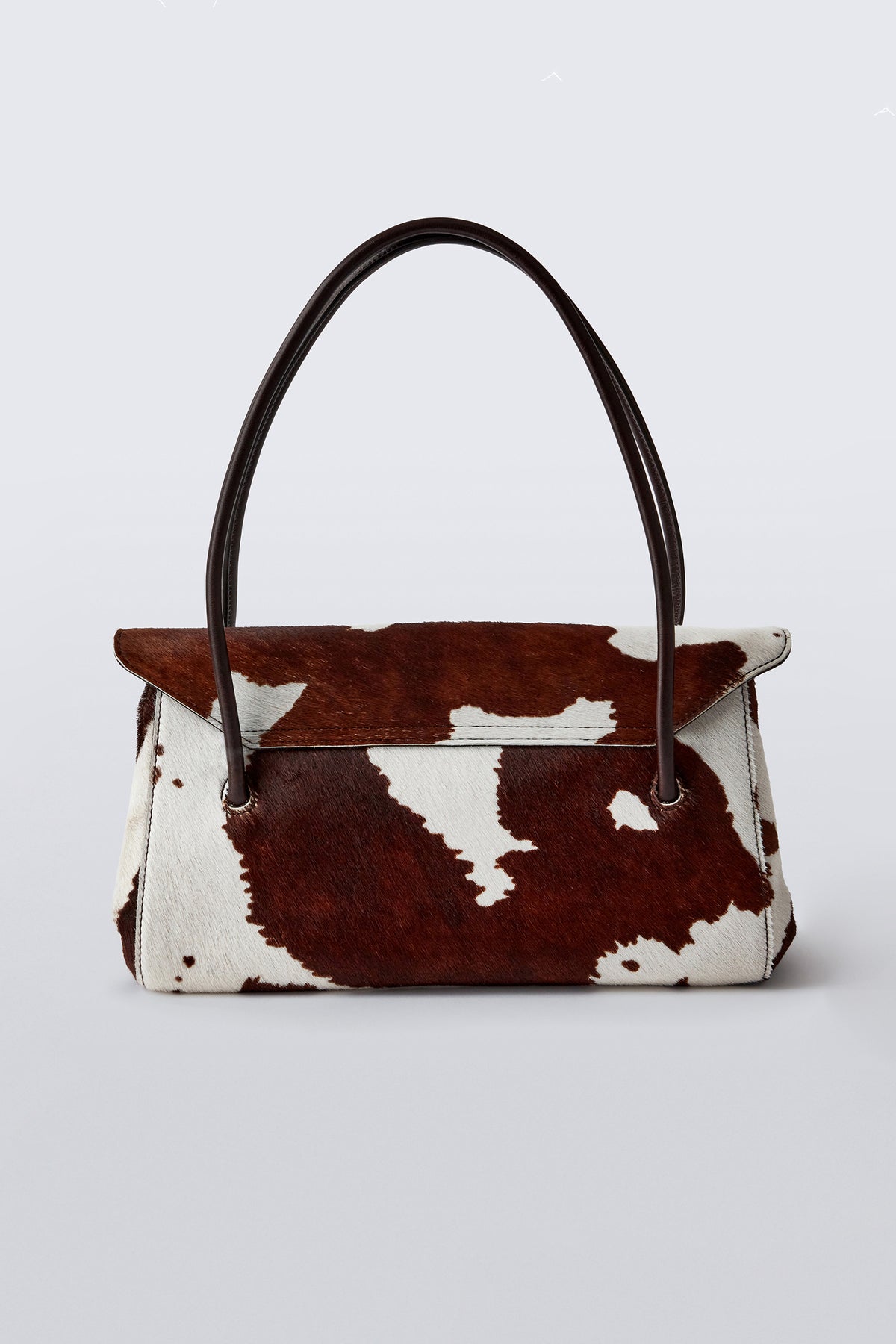 Cow-print Ponyhair Shoulder Bag