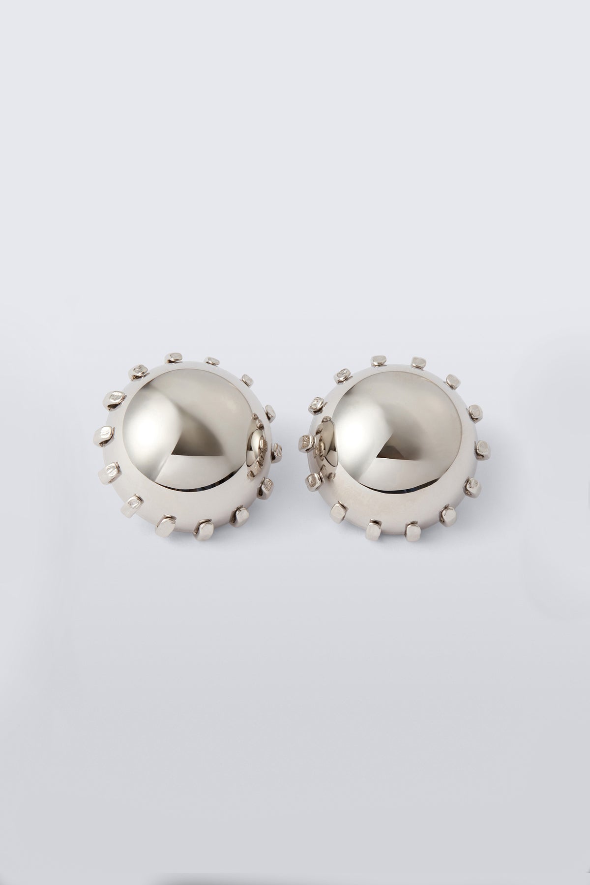 Dome Earrings - Silver
