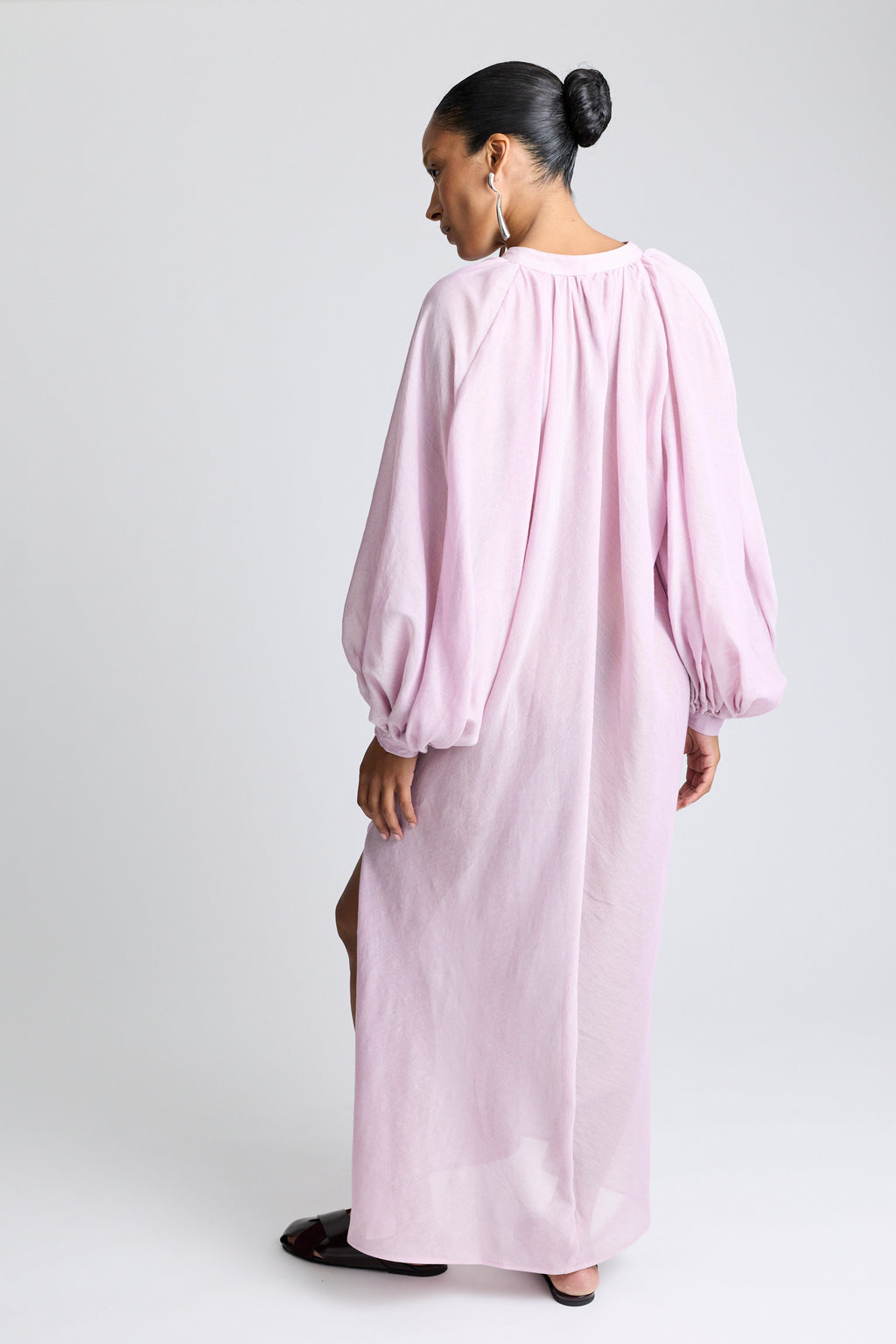 The V-Neck Touareg Dress - Lavender