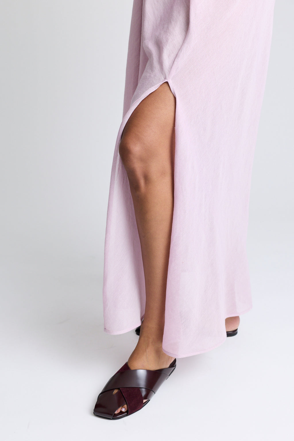 The V-Neck Touareg Dress - Lavender