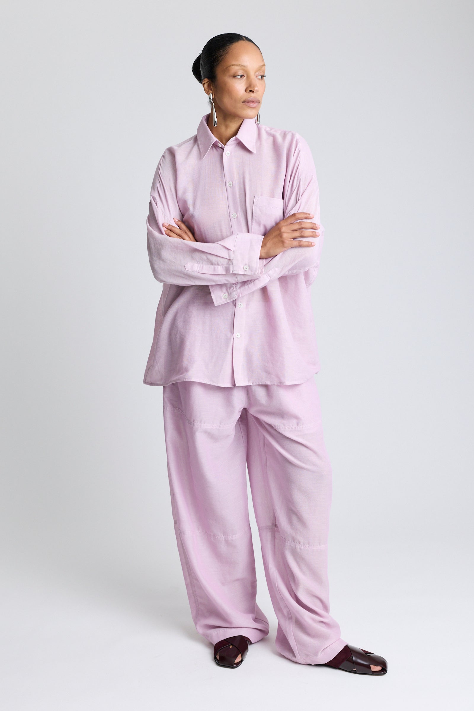 The Oversized Shirt - Lavender