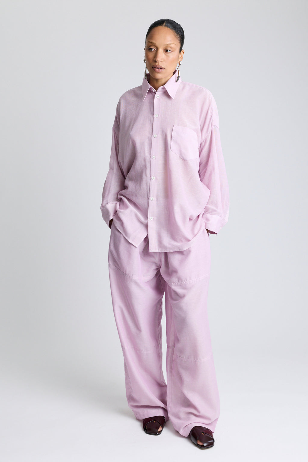 The Oversized Shirt - Lavender
