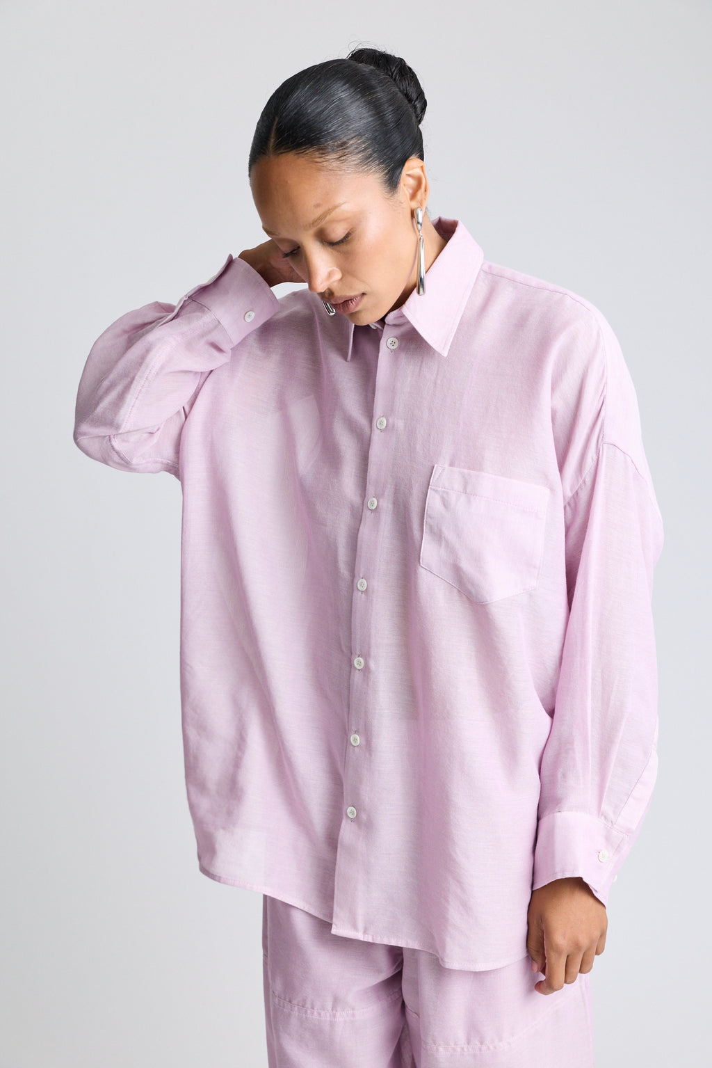 The Oversized Shirt - Lavender