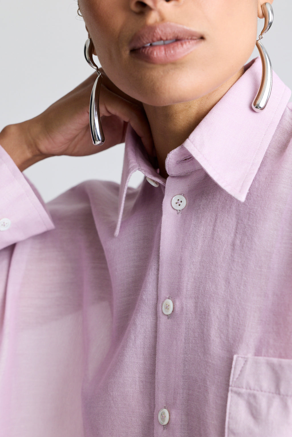 The Oversized Shirt - Lavender