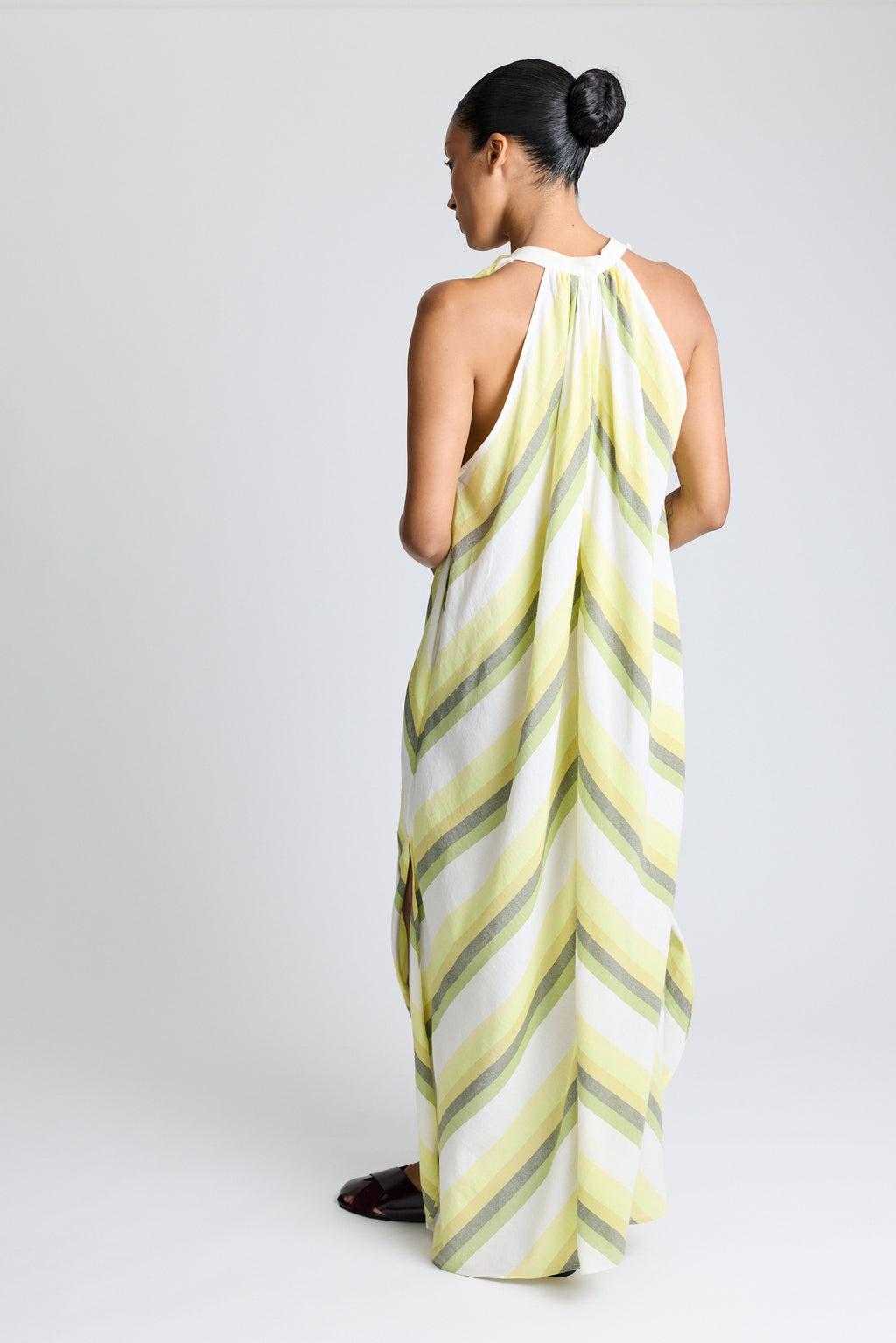 The Halter Dress - Striped